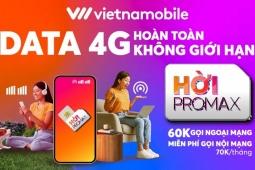 Trải nghiệm data 4G không giới hạn chưa từng có tại Vietnamobile