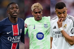 Tỷ lệ đoạt Quả bóng Vàng của Dembele cao gấp nhiều lần Yamal, Mbappe mất hút