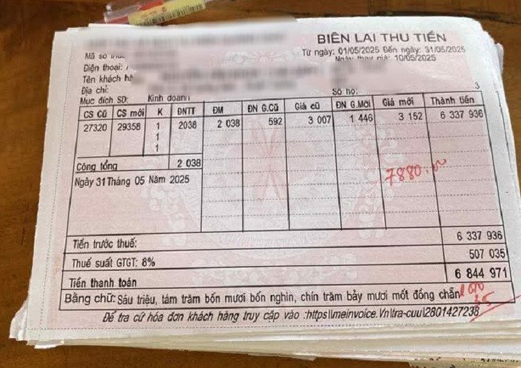 Nhiều người cho rằng, hoá đơn tiền điện tháng 5 tăng đột biến so với các tháng trước. (Ảnh minh hoạ)