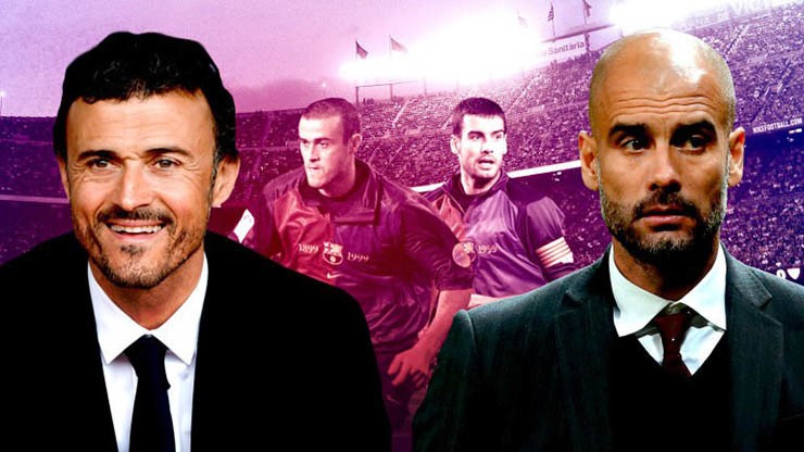Hai HLV Enrique và Guardiola từng có những màn đấu trí hấp dẫn