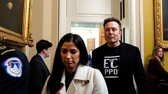 Bà Katie và tỷ phú Elon Musk. Ảnh: Bloomberg