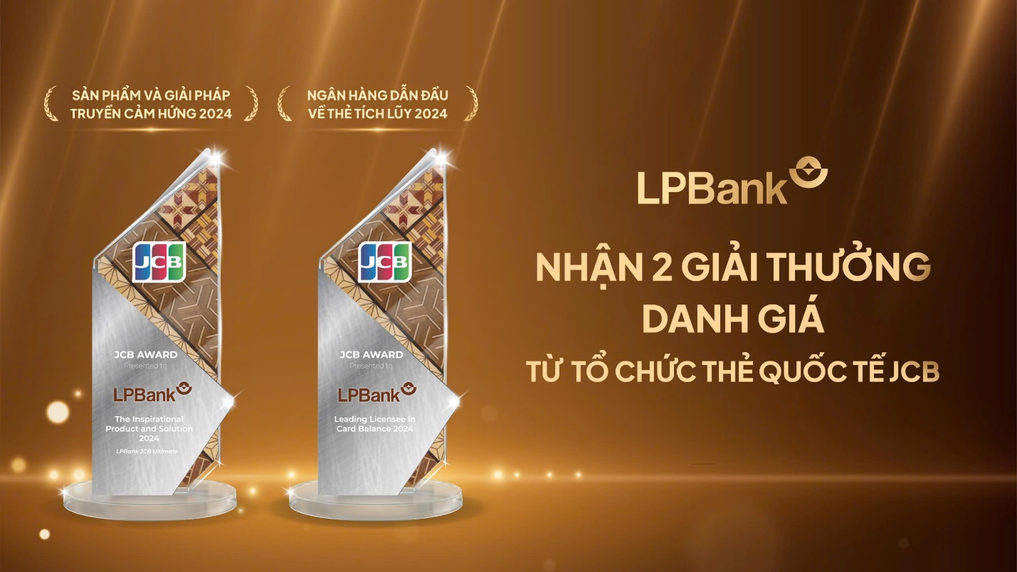 LPBank được vinh danh ở 2 hạng mục giải thưởng danh giá của Tổ chức thẻ quốc tế JCB