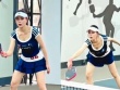 Phương Oanh mặc hờ hững đi chơi pickleball, da trắng 