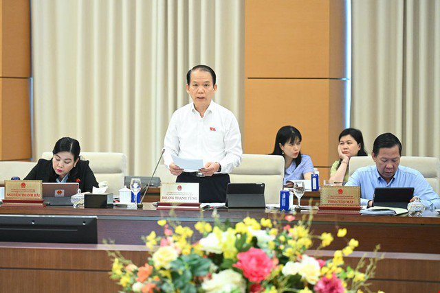 Chủ nhiệm Ủy ban Pháp luật và Tư pháp Hoàng Thanh Tùng.