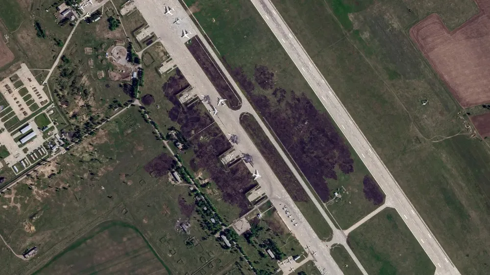 Hình ảnh SkySat về Căn cứ Không quân Belaya của Nga. Ảnh: Planet Labs PBC