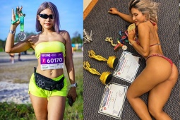 Hot girl phòng Gym Ngọc Lan gia nhập chạy bộ, cơ bắp cuồn cuộn phái mạnh cũng mê