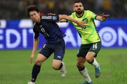 Video bóng đá Australia - Nhật Bản: Vỡ òa bàn thắng  " vàng "  phút 90 (Vòng loại World Cup)