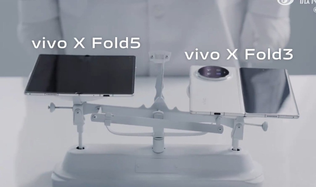 Vivo X Fold 5&nbsp;sẽ nhẹ hơn X Fold 3.