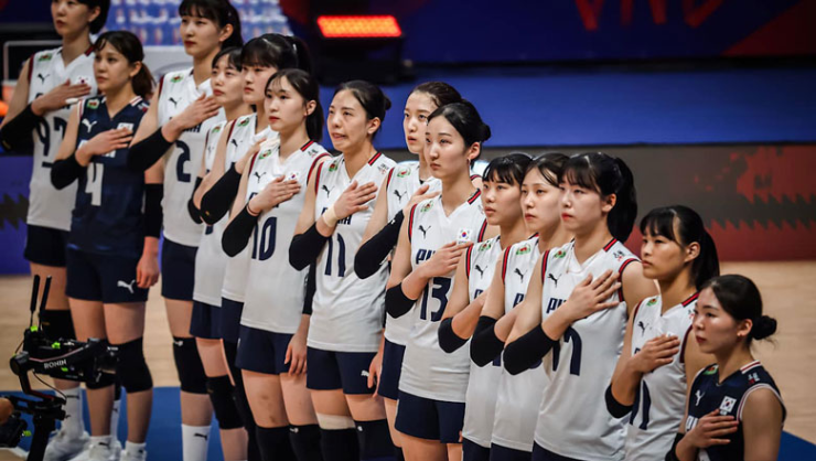 Hàn Quốc đang có mặt ở Brazil dự VNL 2025, ở trận ra quân hôm 4/6, họ thua Đức 0-3