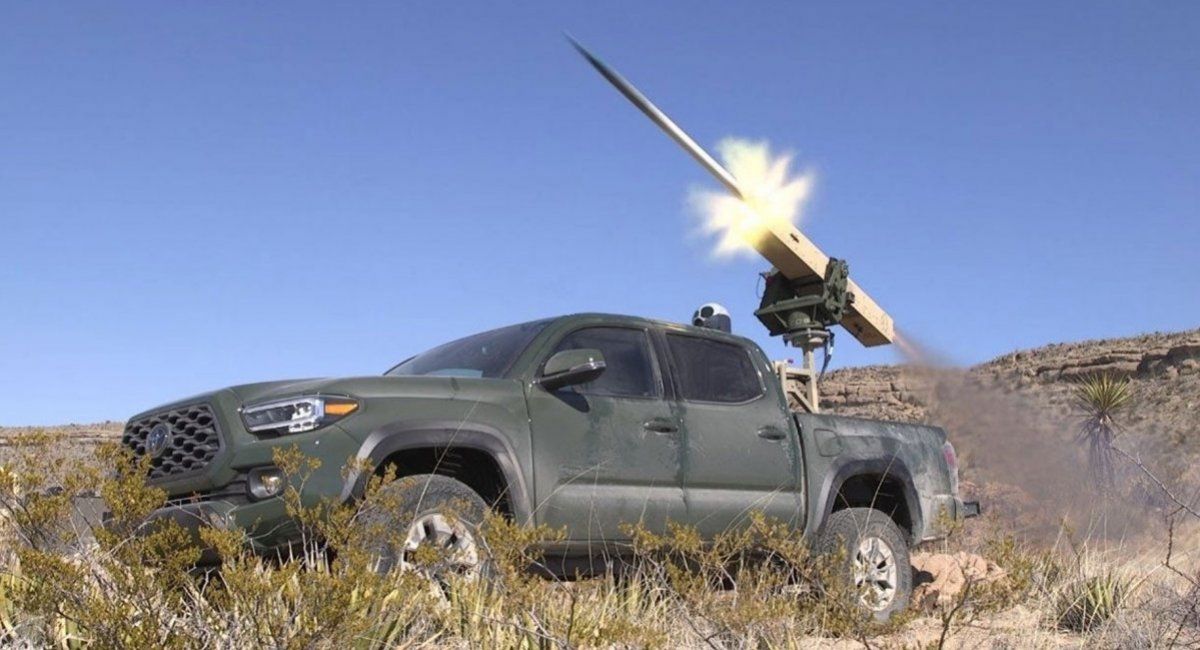 Mỹ hỗ trợ Ukraine tên lửa APKWS dưới dạng bệ phóng từ mặt đất. Ảnh: Defense Express.