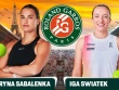 Dự đoán bán kết tennis Roland Garros: Sabalenka so tài thượng đỉnh Swiatek