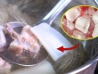 Công dụng bất ngờ khi cho đá lạnh vào nước hầm xương