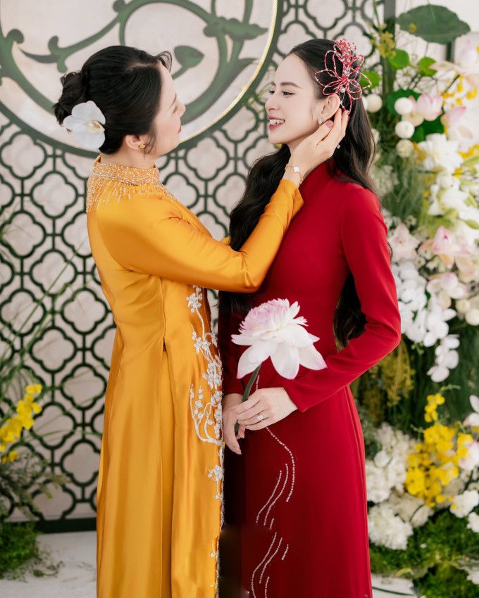 Nhan sắc cô dâu trong ngày vui.