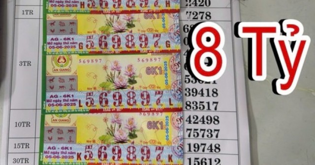 Mua vé số dạo khi đi chợ, người đàn ông trúng 4...