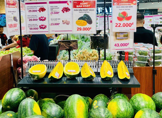 Tại các siêu thị giá bán dưa hấu có thể cao hơn.