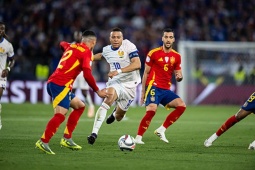 Video bóng đá ĐT Tây Ban Nha - Pháp: Kịch bản không ngờ, bữa tiệc 9 bàn (Nations League)