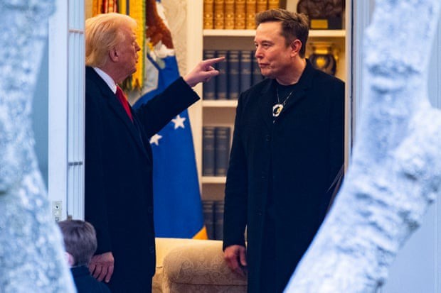 Ông Trump và ông Musk trong một sự kiện vào tháng 3/2025. Ảnh: Getty