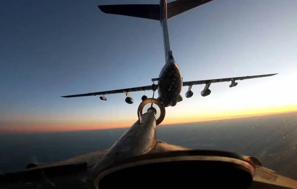 Máy bay ném bom chiến lược Tu-95. Ảnh: BỘ QUỐC PHÒNG NGA/TASS