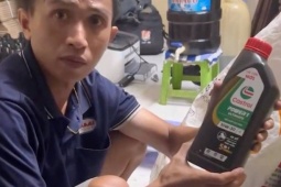 Đường dây làm giả nhớt Castrol, Motul, Honda, Yamaha bị triệt phá