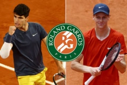 Alcaraz và Sinner so kè kỷ lục trước chung kết trong mơ Roland Garros 2025