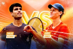 "Băng giá" Sinner đấu "ngọn lửa" Alcaraz, chung kết đỉnh cao Roland Garros