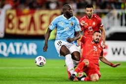 Video bóng đá Bắc Macedonia - Bỉ: Trừng phạt sự phung phí (Vòng loại World Cup)