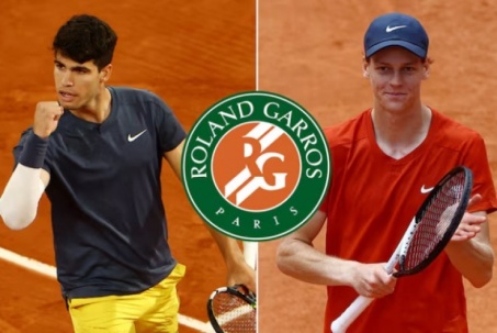 Alcaraz và Sinner so kè kỷ lục trước chung kết trong mơ Roland Garros 2025