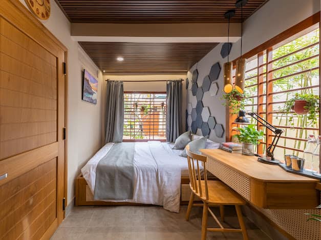 &nbsp;Phòng tiếp theo với hình ảnh mô phỏng của Ghềnh Đá Đĩa, căn phòng tuy nhỏ nhưng ngập tràn ánh sáng tự nhiên.