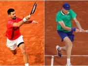 Thể thao - Video tennis Sinner - Djokovic: So tài đỉnh cao, khác biệt giao bóng (Bán kết Roland Garros)
