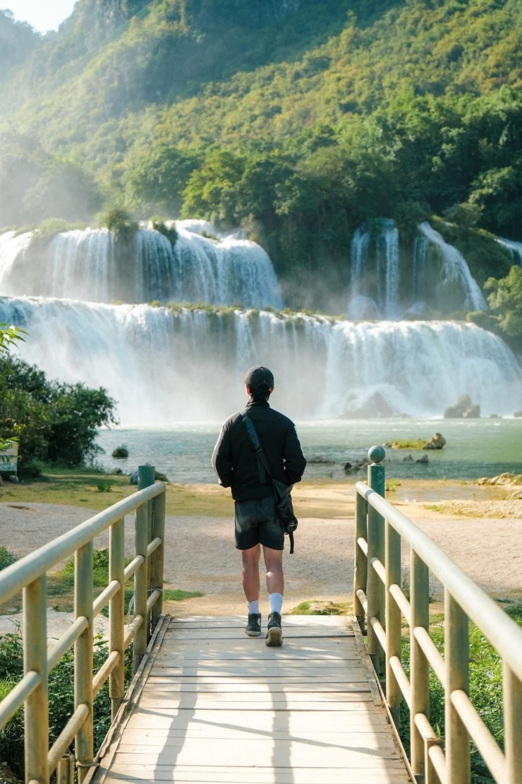 Một trong những lý do khiến Cao Bằng trở thành điểm đến không thể bỏ qua vào tháng 6 chính là khí hậu trong lành và mát mẻ. Không giống như những điểm du lịch khác vào mùa hè, nơi nắng nóng oi ả, Cao Bằng mang đến một không khí mát mẻ, dễ chịu, lý tưởng cho các chuyến tham quan và khám phá. Ảnh Phạm Văn Phong