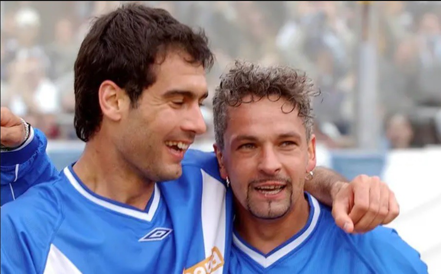 Pep Guardiola và Roberto Baggio tại Brescia