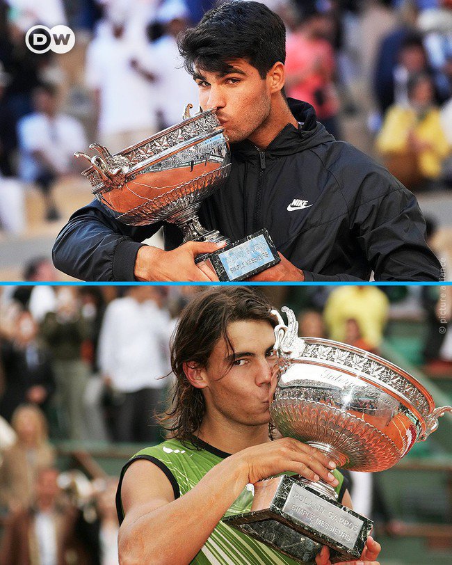 Alcaraz vô địch Grand Slam thứ 5 ở cùng độ tuổi với Nadal - 2