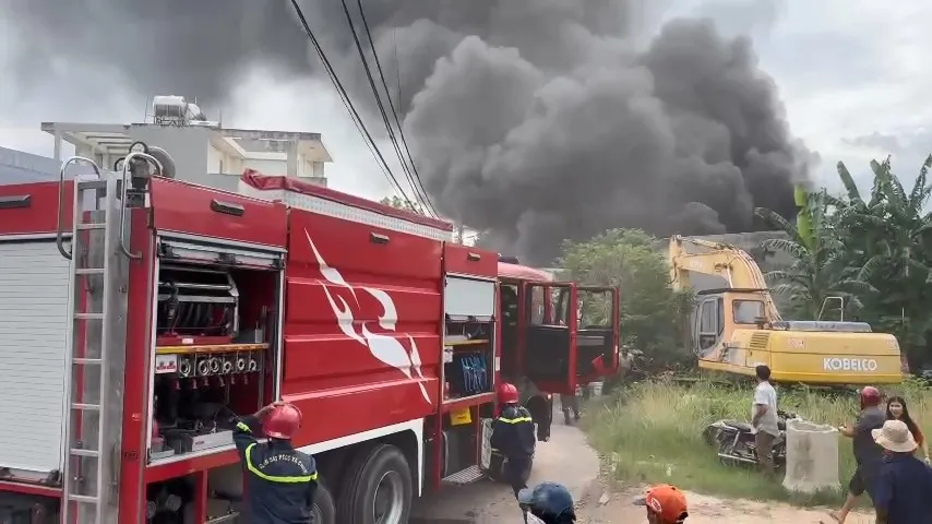 Bình Dương: Người dân vác đồ chạy vì sợ vụ cháy lớn lan sang - 2