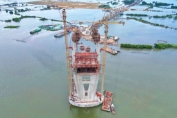 Cận cảnh dự án cầu có nhịp chính dài nhất Đông Nam Á, nối Bà Rịa - Vũng Tàu với Đồng Nai