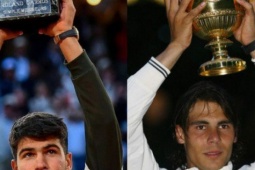 Alcaraz vô địch Grand Slam thứ 5 ở cùng độ tuổi với Nadal