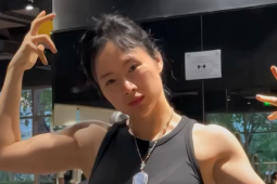 Tay vai cơ bắp sau gần 9 năm ăn chay, tập luyện của Angela Phương Trinh