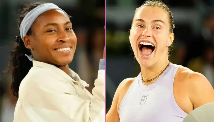 Gauff (bên trái) xây chắc vị thế số 2 khi đánh bại Sabalenka (bên phải) ở chung kết Roland Garros 2025