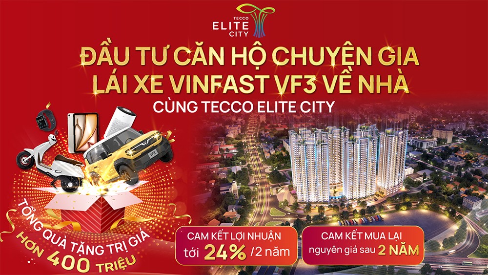 Đất Xanh Miền Bắc tung ưu đãi khủng dành riêng cho chủ nhân căn hộ Tecco Elite City