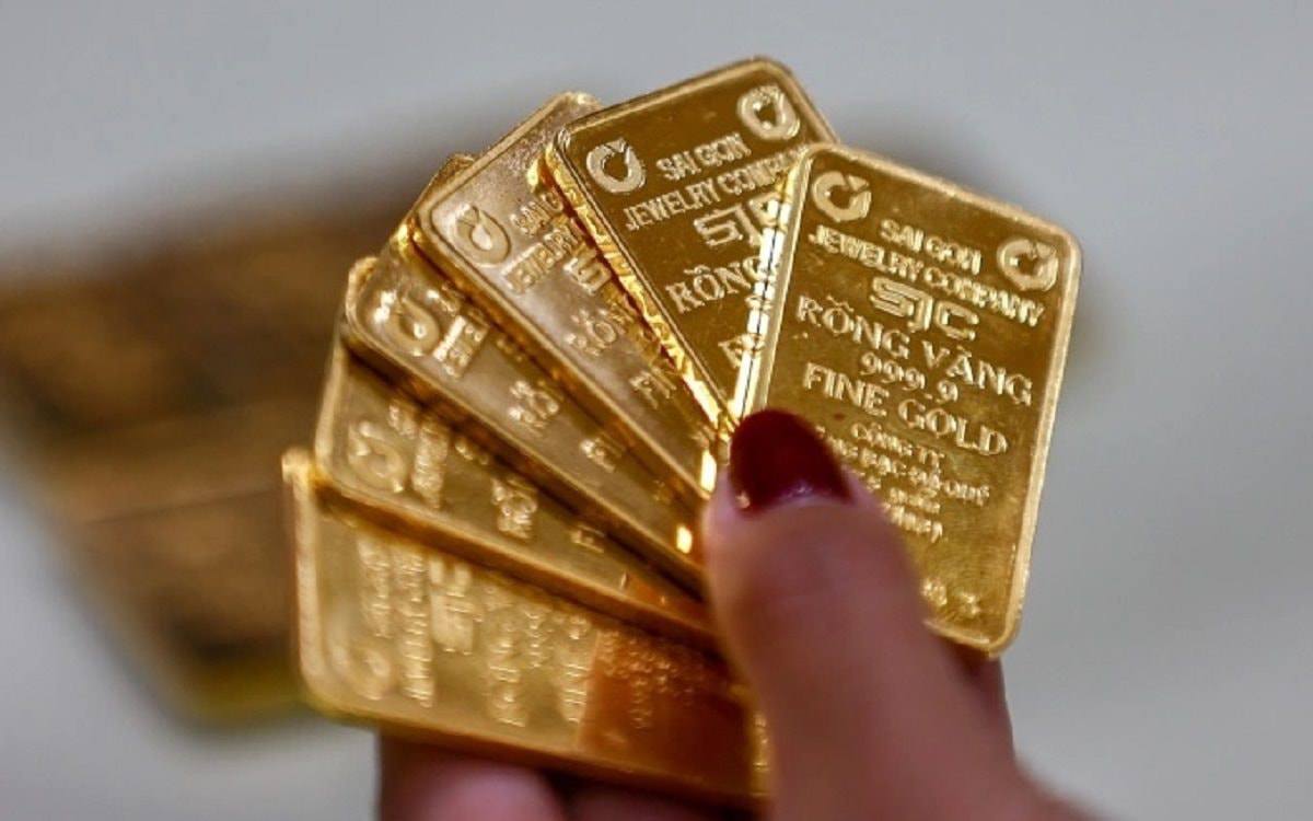 Giá vàng trong nước chiều nay tăng theo đà tăng của giá vàng thế giới