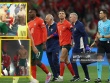 Ronaldo chấn thương rời sân, gây tranh cãi vì đổi áo với sao Tây Ban Nha