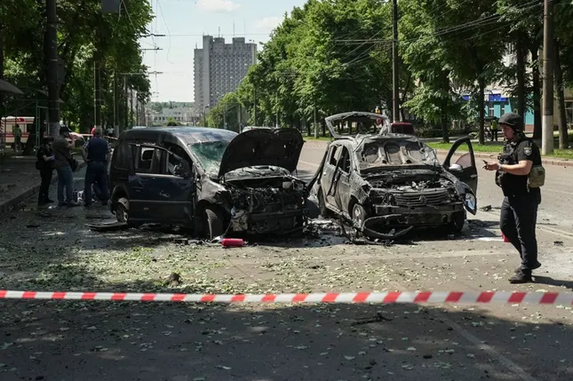 Vùng Sumy của Ukraine hứng tên lửa ngày 3/6. (Ảnh: Reuters)