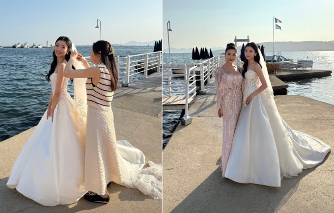 Trần Khả Hân trong ngày cưới. Ảnh: Instagram
