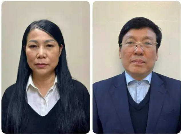 Cựu Bí thư Vĩnh Phúc Hoàng Thị Thúy Lan và cựu Chủ tịch tỉnh Lê Duy Thành.