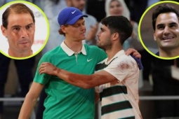 Federer - Nadal ca ngợi trận chiến Sinner - Alcaraz: 1 mũi tên trúng 3 đích