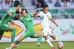 Video bóng đá Turkmenistan - Thái Lan: Choáng váng đòn phủ đầu, 4 bàn hấp dẫn (Vòng loại Asian Cup)