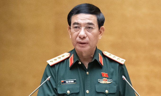 Đại tướng Phan Văn Giang, Bộ trưởng Quốc phòng. Ảnh: Cổng TTĐT Quốc hội