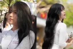 Nữ sinh gây chú ý "mùa tổng kết" với nhan sắc trong veo
