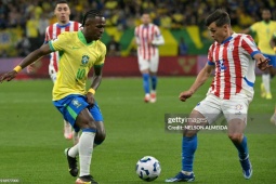 Video bóng đá Brazil - Paraguay: Tân binh MU  &  Vinicius bùng nổ (Vòng loại World Cup)