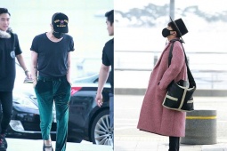 G-DRAGON: Ra sân bay vẫn không quên tạo trend