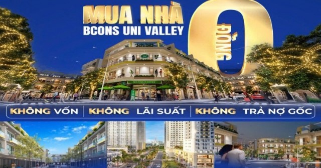Đột phá thị trường: Nhà phố Bcons Uni Valley với chính sách “mua nhà 0 đồng”